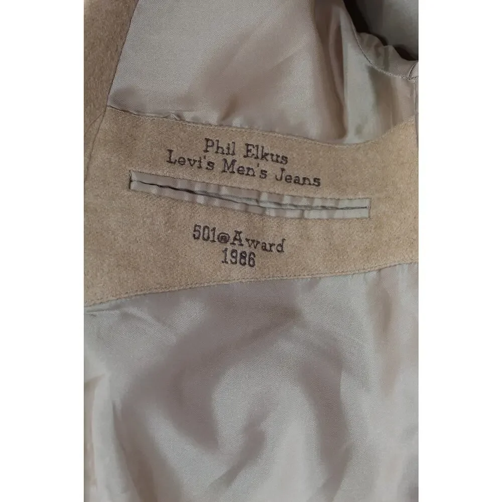 Vintage 1 of 1 Levi's Strauss 501 Wool Blazer Mens 44R Made in USA Sport Jacket